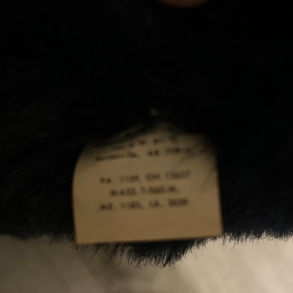 Vintage Black Poodle Stuffed Valentine Puppy Dog Animal Plush with Bow - Picture 6 of 6